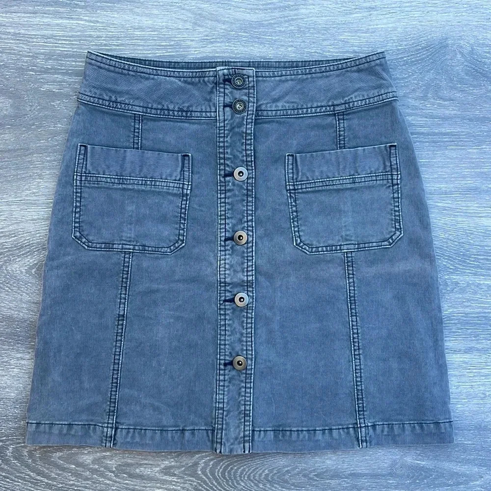 Prana Merrigan Corduroy Mini Skirt, grey